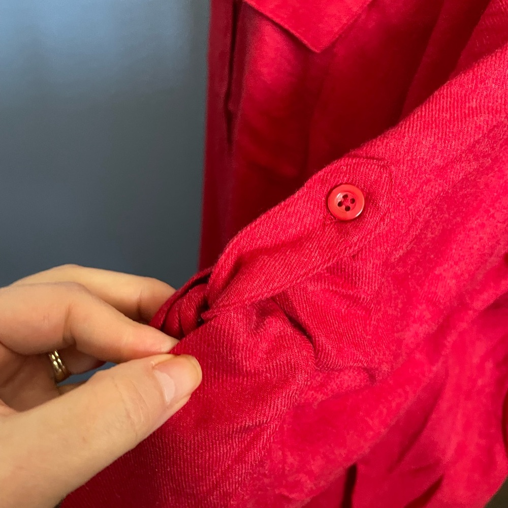 NWT Torrid Red 3/4 Sleeve Tunic - Picture 5 of 7